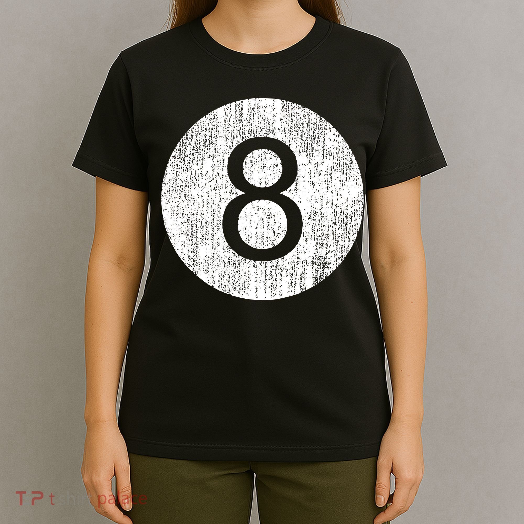 Retro Vintage 8 Ball Logo T-Shirt