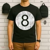 Retro Vintage 8 Ball Logo T-Shirt thumb 6