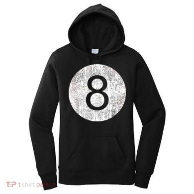 Retro Vintage 8 Ball Logo Women's Hoodie