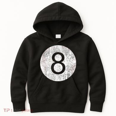 Retro Vintage 8 Ball Logo Kids Hoodie