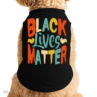 Retro Vintage Colors Black Lives Matter BLM Doggie Tank