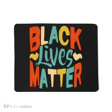 Retro Vintage Colors Black Lives Matter BLM Mousepad