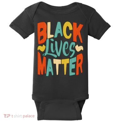 Retro Vintage Colors Black Lives Matter BLM Baby Bodysuit