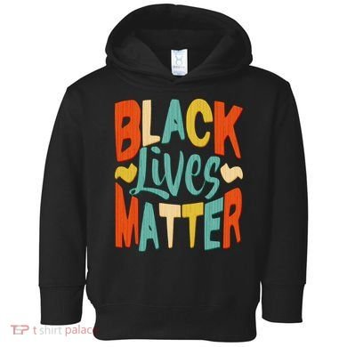 Retro Vintage Colors Black Lives Matter BLM Toddler Hoodie