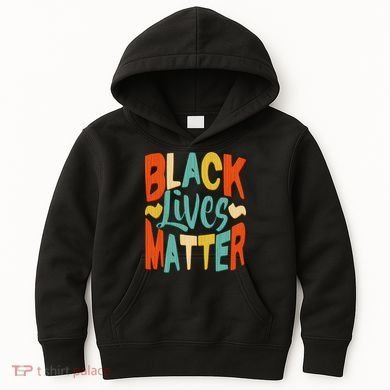 Retro Vintage Colors Black Lives Matter BLM Kids Hoodie