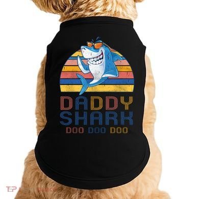 Retro Vintage Daddy Shark Doo Doggie Tank