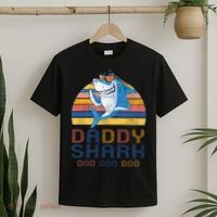 Retro Vintage Daddy Shark Doo T-Shirt thumb 2