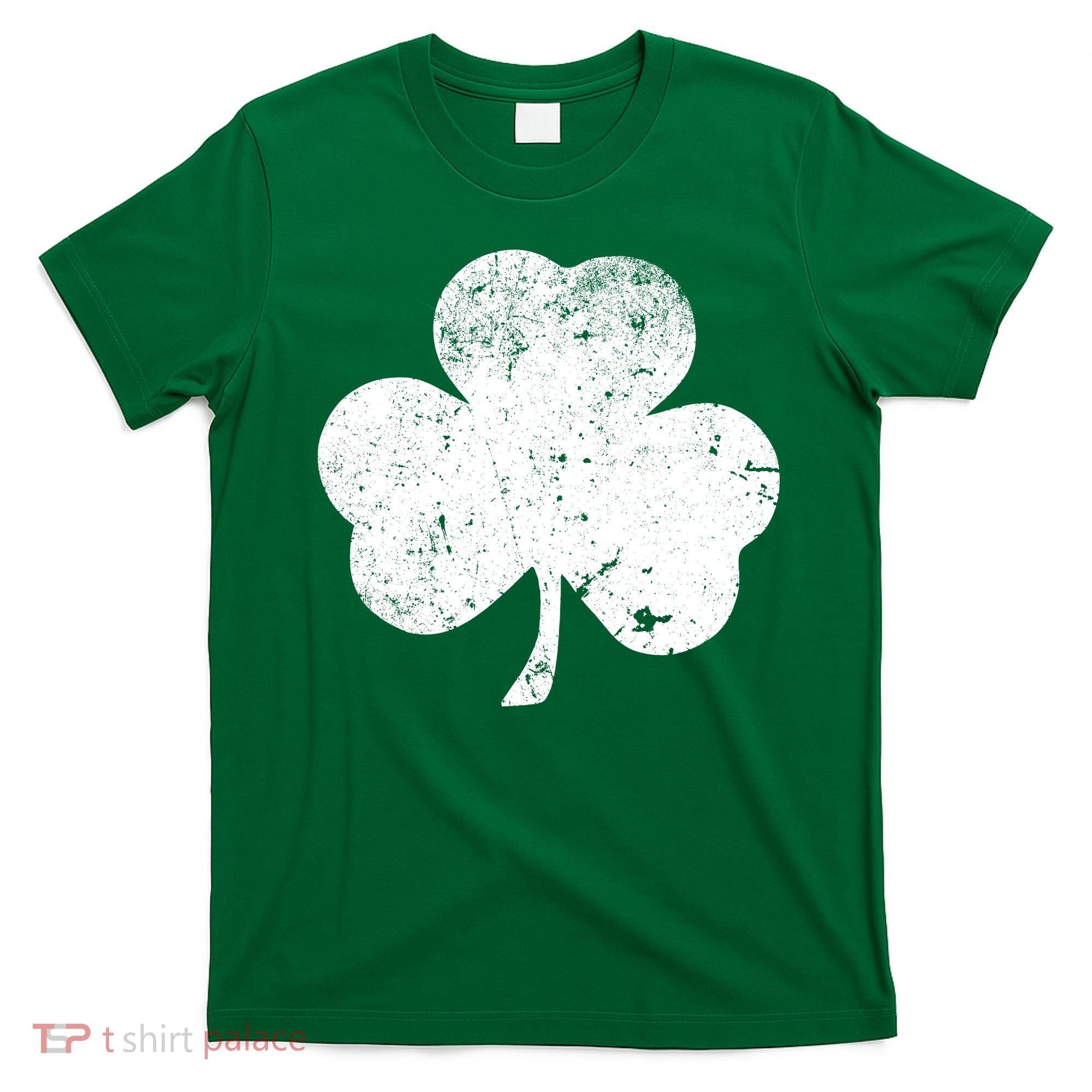 Retro Vintage Irish Distressed Shamrock St. Patrick's Day T-Shirt