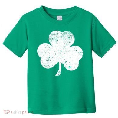 Retro Vintage Irish Distressed Shamrock St. Patrick's Day Toddler T-Shirt