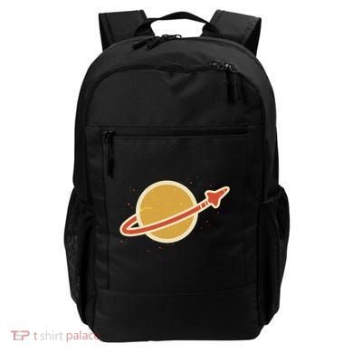 Retro Vintage Planet Space Shuttle Logo Backpack