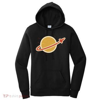 Retro Vintage Planet Space Shuttle Logo Women's Hoodie