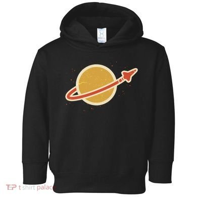 Retro Vintage Planet Space Shuttle Logo Toddler Hoodie