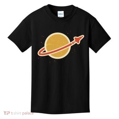 Retro Vintage Planet Space Shuttle Logo Kids T-Shirt