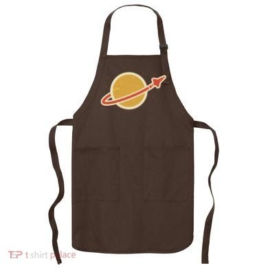 Retro Vintage Planet Space Shuttle Logo Apron