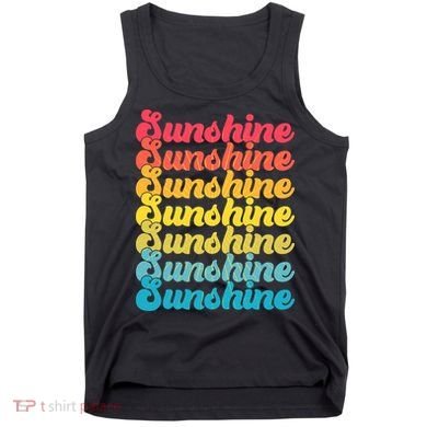 Retro Vintage Sunshine Sun Text Tank Top