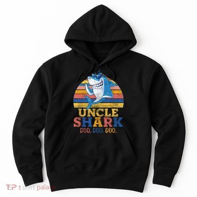 Retro Vintage Uncle Shark Doo Hoodie