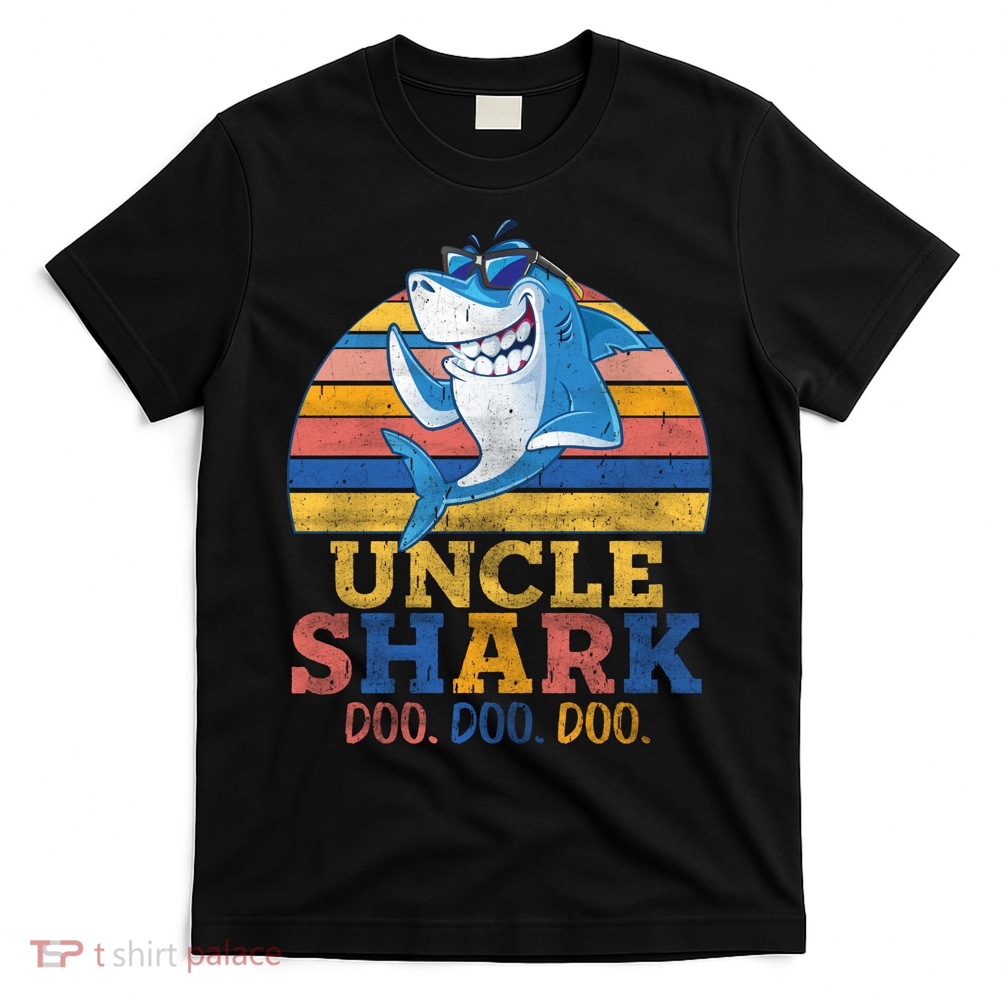 Retro Vintage Uncle Shark Doo T-Shirt