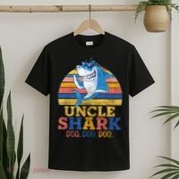 Retro Vintage Uncle Shark Doo T-Shirt thumb 2