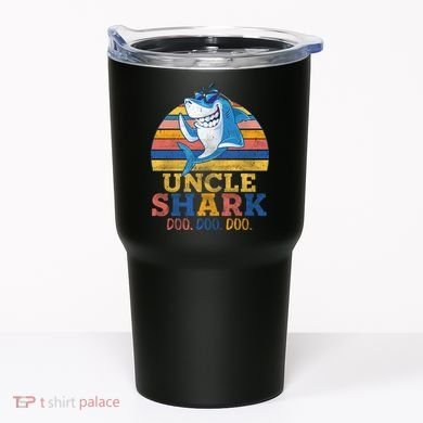 Retro Vintage Uncle Shark Doo Tumbler