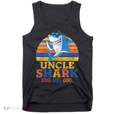 Retro Vintage Uncle Shark Doo Tank Top