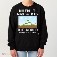 Retro When I Was A Kid The World Look Like This Women's Sweatshirt thumb 0