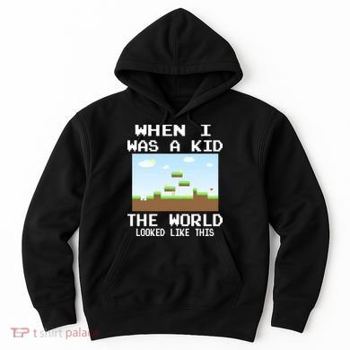 Retro When I Was A Kid The World Look Like This Hoodie