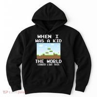 Retro When I Was A Kid The World Look Like This Hoodie thumb 0