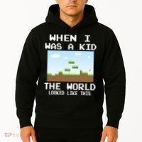 Retro When I Was A Kid The World Look Like This Hoodie thumb 2