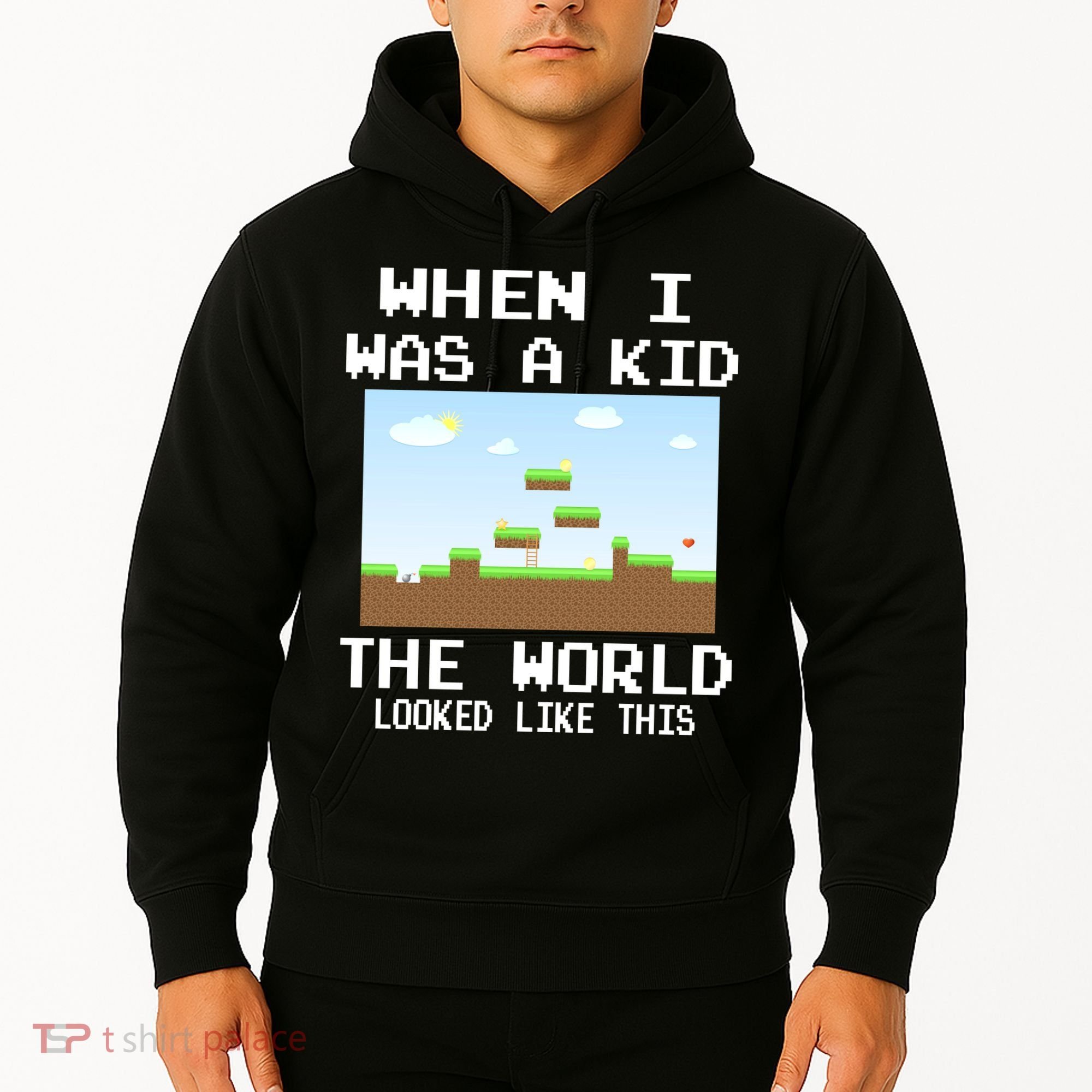 Retro When I Was A Kid The World Look Like This Hoodie