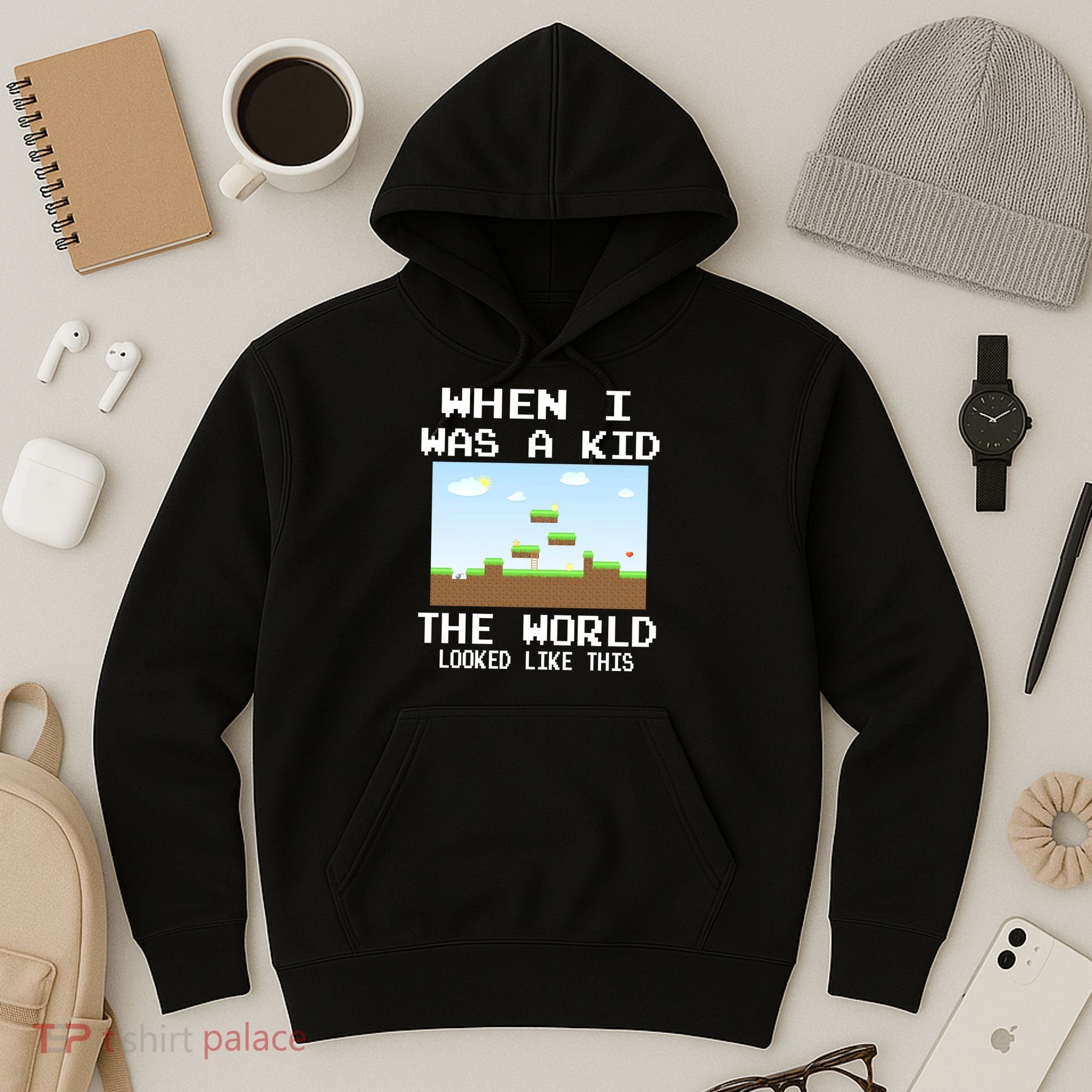 Retro When I Was A Kid The World Look Like This Hoodie