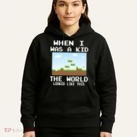 Retro When I Was A Kid The World Look Like This Hoodie thumb 5