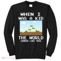 Retro When I Was A Kid The World Look Like This Sweatshirt thumb 0