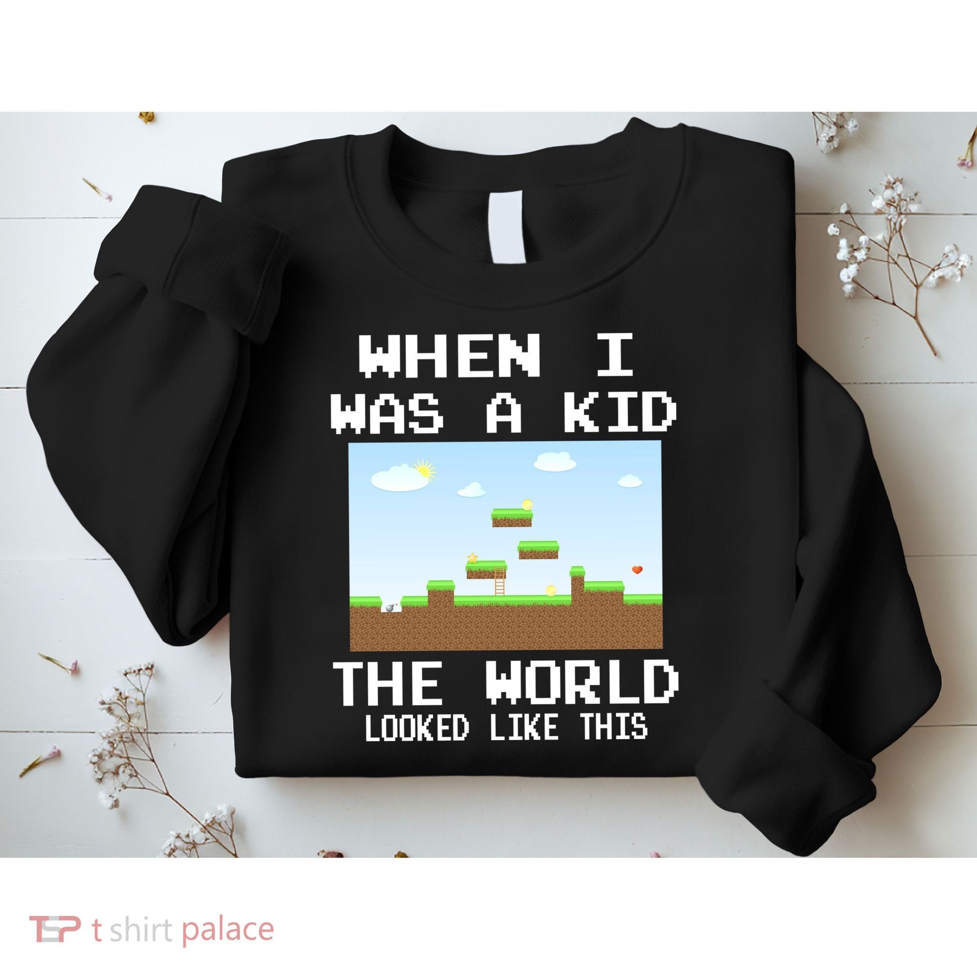 Retro When I Was A Kid The World Look Like This Sweatshirt