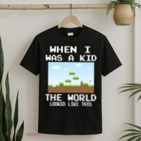 Retro When I Was A Kid The World Look Like This T-Shirt thumb 2