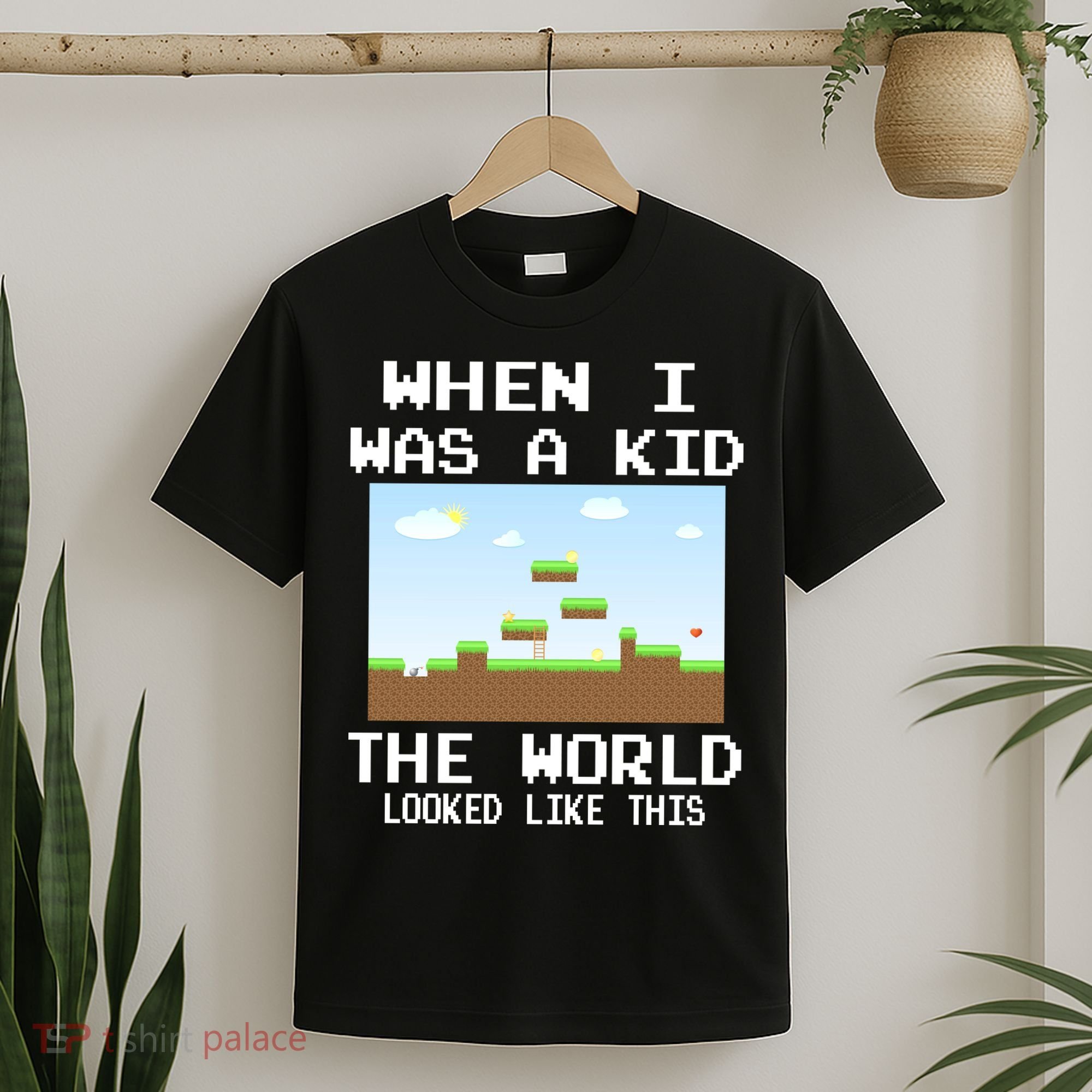 Retro When I Was A Kid The World Look Like This T-Shirt
