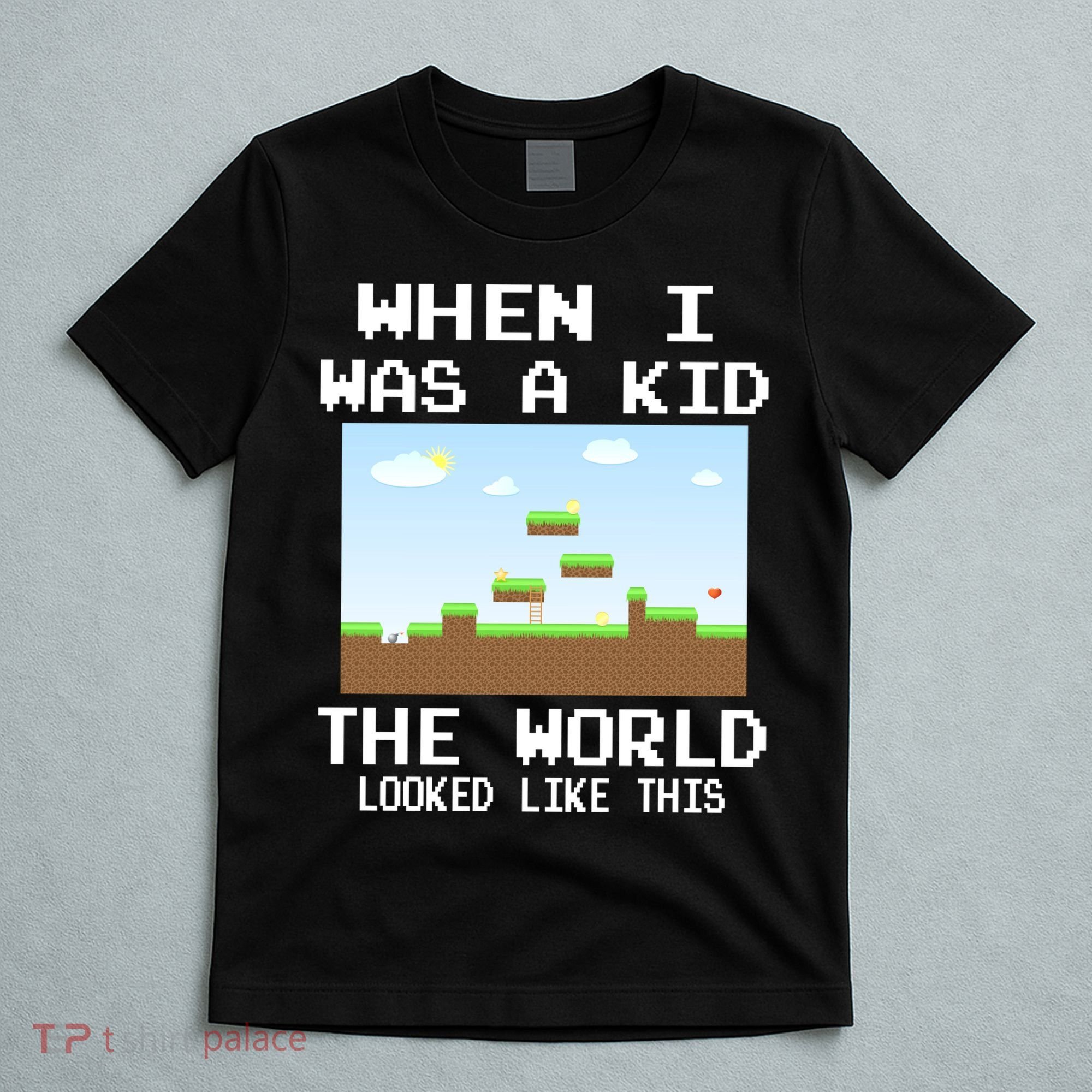 Retro When I Was A Kid The World Look Like This T-Shirt