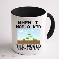 Retro When I Was A Kid The World Look Like This Coffee Mug thumb 1