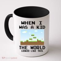 Retro When I Was A Kid The World Look Like This Coffee Mug thumb 0