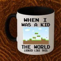 Retro When I Was A Kid The World Look Like This Coffee Mug thumb 2
