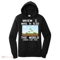 Retro When I Was A Kid The World Look Like This Women's Hoodie thumb 0