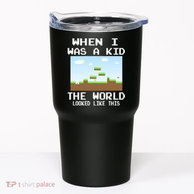 Retro When I Was A Kid The World Look Like This Tumbler