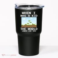 Retro When I Was A Kid The World Look Like This Tumbler thumb 0