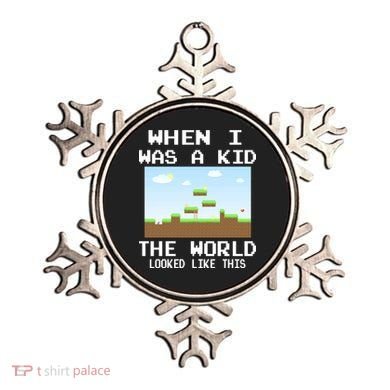 Retro When I Was A Kid The World Look Like This Ornament