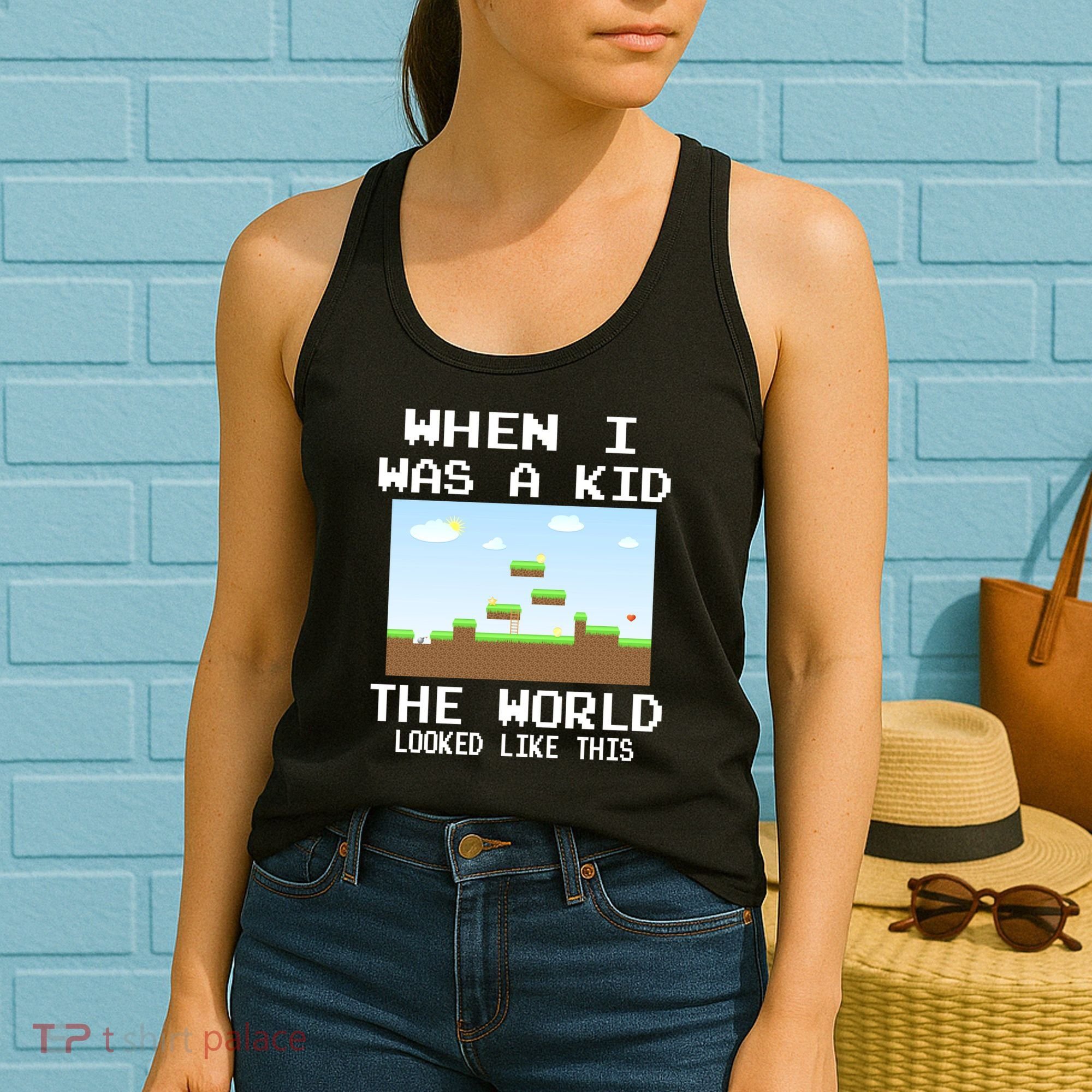 Retro When I Was A Kid The World Look Like This Women's Tank Top