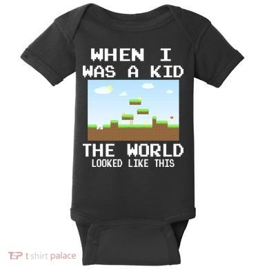 Retro When I Was A Kid The World Look Like This Baby Bodysuit