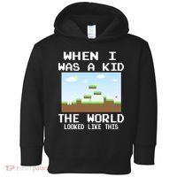 Retro When I Was A Kid The World Look Like This Toddler Hoodie thumb 0