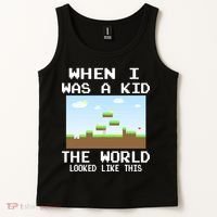 Retro When I Was A Kid The World Look Like This Tank Top thumb 2