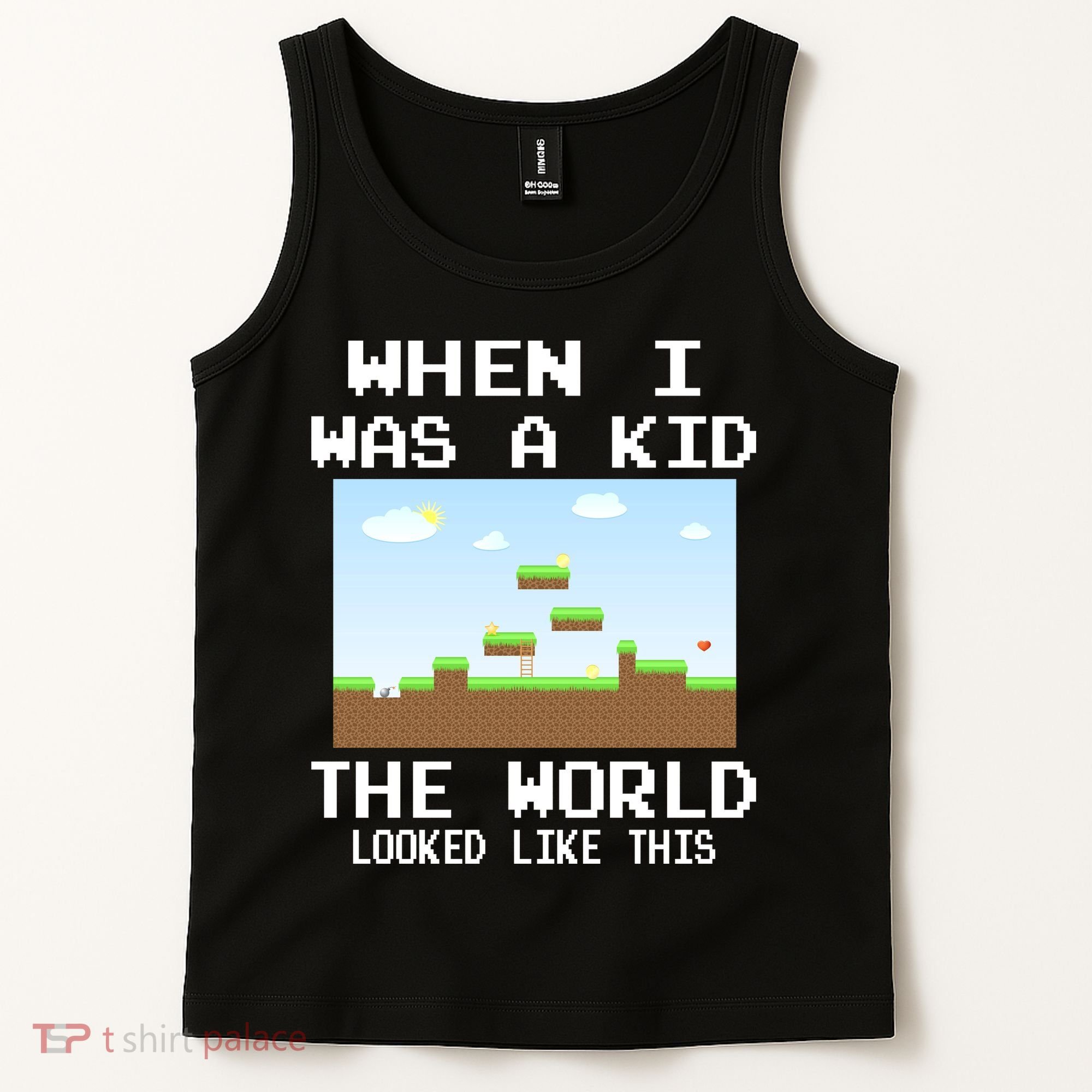 Retro When I Was A Kid The World Look Like This Tank Top