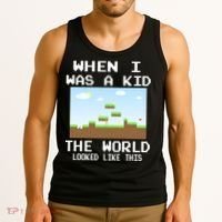 Retro When I Was A Kid The World Look Like This Tank Top thumb 3