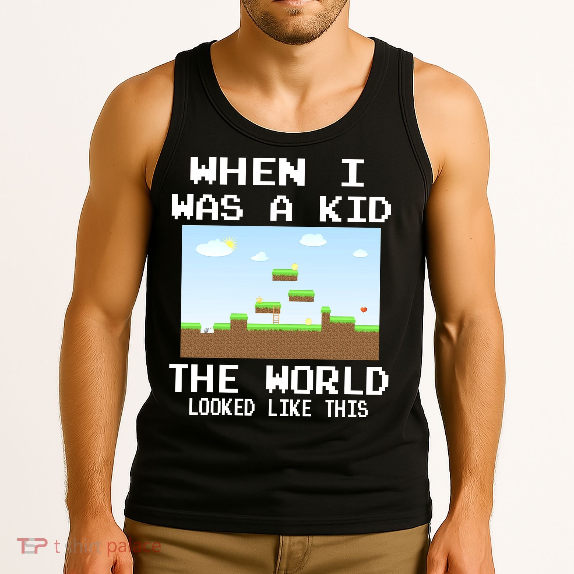 Retro When I Was A Kid The World Look Like This Tank Top